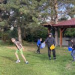 Vonkajšie aktivity detí - oblievačka.