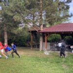 Vonkajšie aktivity detí - oblievačka.