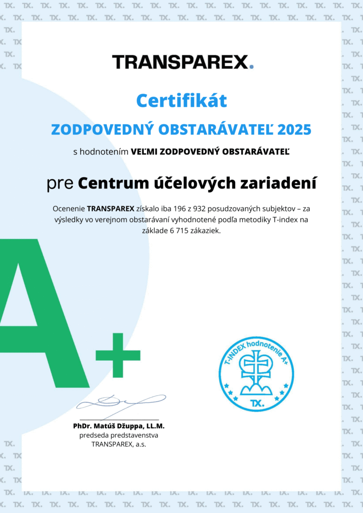 Certifikát zodpovedný obstarávateľ 2025